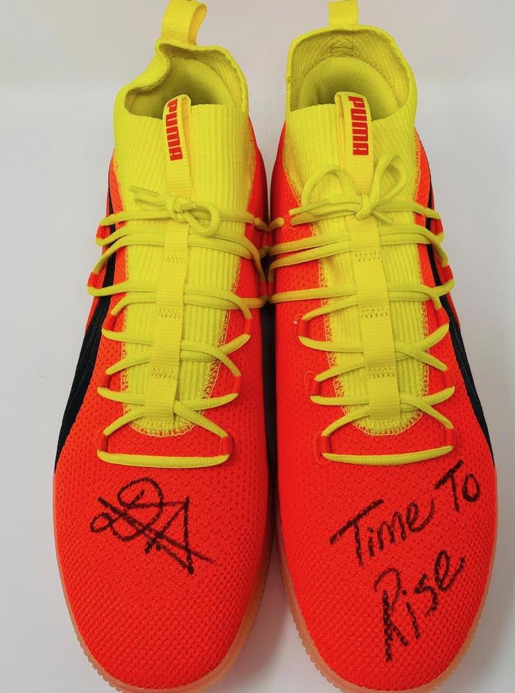 Deandre Ayton Signed Puma Clyde Shoes (Game Day Legends & Steiner) LE #1/22