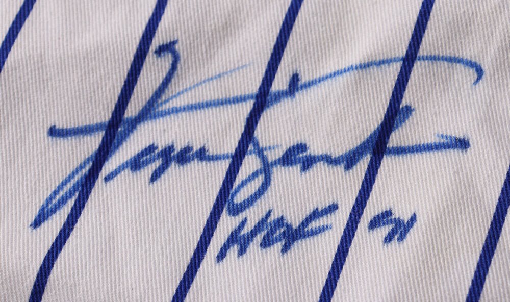 Fergie Jenkins Signed Cubs Jersey Inscribed "HOF 91" (JSA)