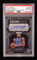 Jaden Hardy 2022-23 Panini Prizm Sensational Signatures #74 RC (PSA 10)