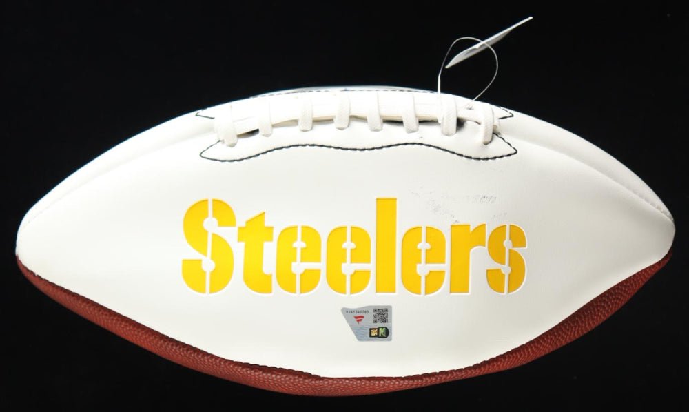 Joe Greene Signed Steelers Logo Football Inscribed "HOF 87" (Fanatics)