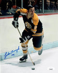 Johnny Bucyk Boston Bruins Autographed 8x10 Photo JSA W coa