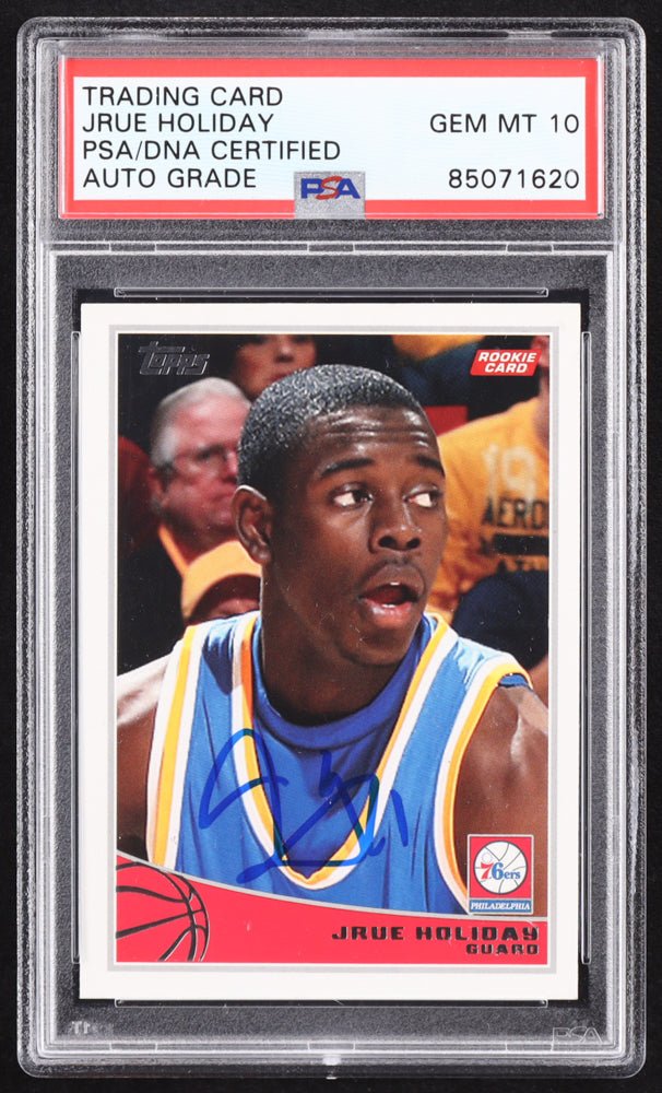 Jrue Holiday Signed 2009-10 Topps #330 RC (PSA | Autograph Graded PSA 10)
