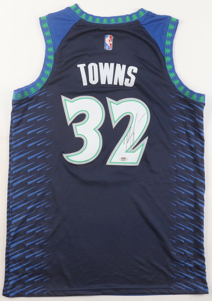 Karl-Anthony Towns Signed Jersey (PSA) Minnesota Timberwolves