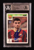 Pedri Signed 2020-21 Merlin Heritage 95 UCL #10 RC (BGS) Beckett Witnessed