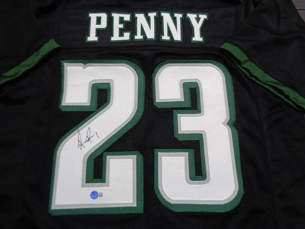 Rashaad Penny Signed Philadelphia Eagles Custom Football Jersey (Beckett)