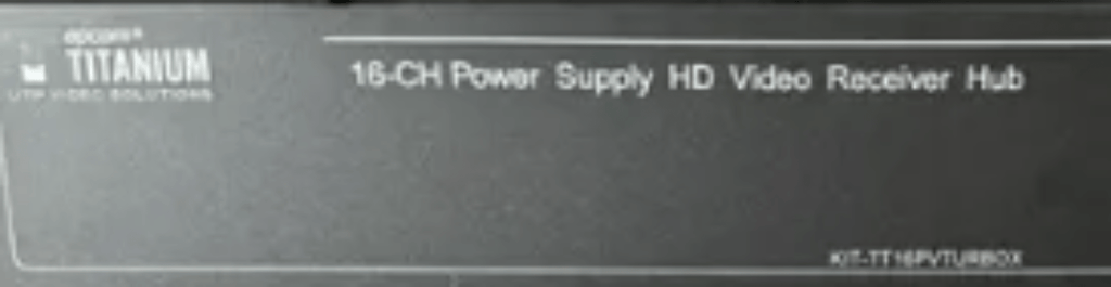 UTP Video Solution Epcom Titanium 16-CH Power Supply HD Video Receiver Hub