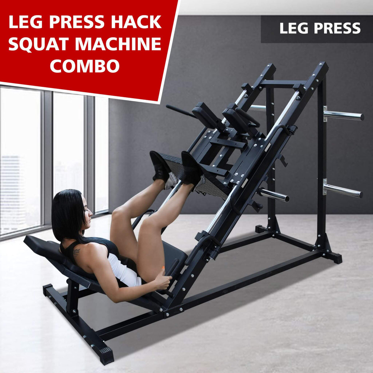 Professional Adjustable Leg Press Hack Squat Machine For Home Gyms (SAK74330)