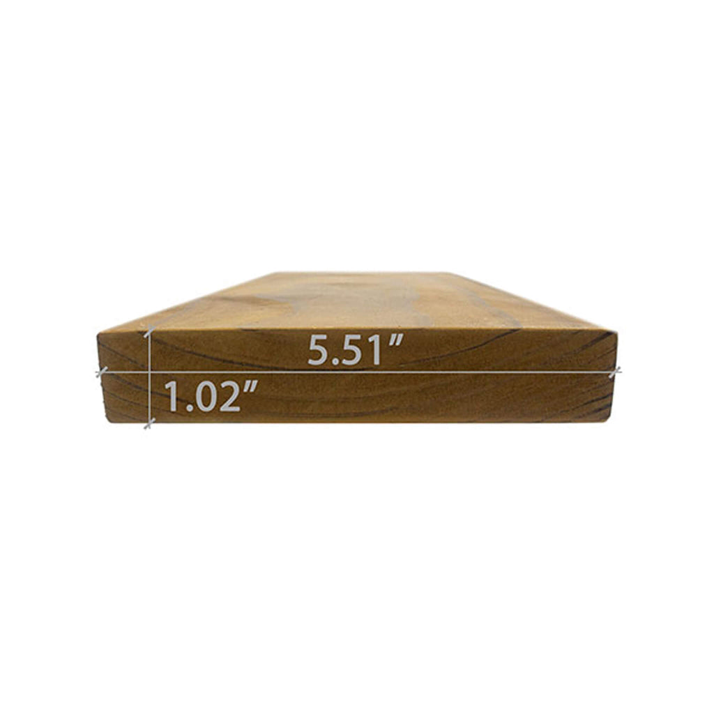 Prosaunas Thermo-Radiata Pine 2X6 S4SEE SHP Bench Wood (SAK13060)