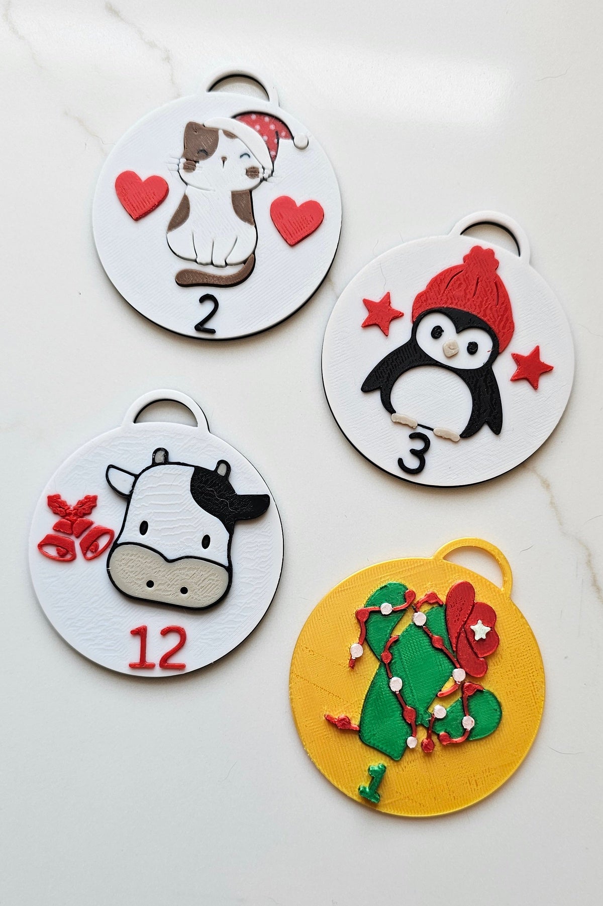 3D Printed Christmas Advent Calendar Ornament