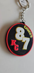 3D Print Chiefs Kc 87 Kelce Travis Kansas City Football Ornament or Keychain