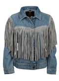 Mason Denim Fringe Jacket