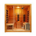 Oasis 3-Person Indoor Hybrid Sauna Room With Built-In Lounge Chair [Made-To-Order] (SAK35182)