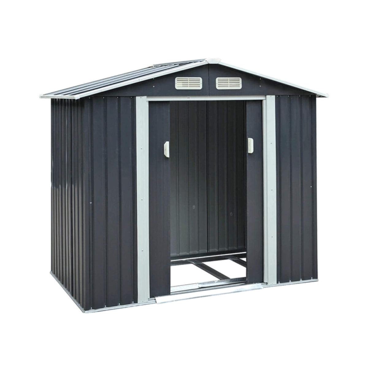 [04X07FT] Small Outdoor Garden Backyard Storage Tool Shed W/ Sliding Door (SAK59938)