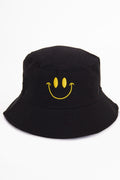SMILE PRINT REVERSIBLE BUCKET HAT