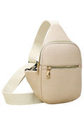 Women's Solid PU Sling Bag