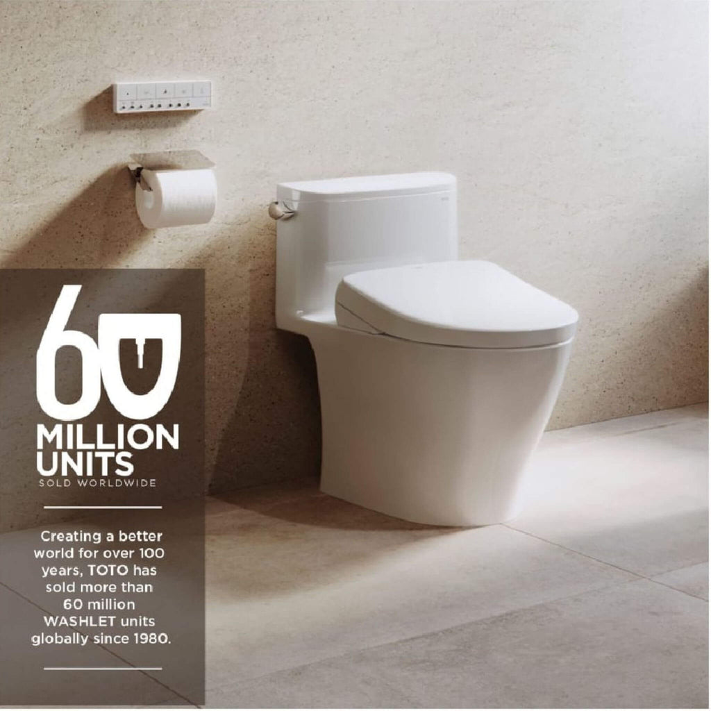[SW4734AT40#01] TOTO S7A Washlet Elongated Bidet Toilet Seat With EWater And Classic Contemporary Lid (SAK29827)