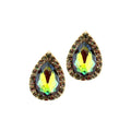Women's Teardrop Stone Evening Stud Dangle Earrings