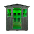 Eterna 4-Person Full-Spectrum Low EMF Carbonized Composite Infrared Sauna Room With Bluetooth Speakers (SAK70182)