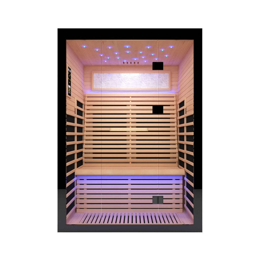 Vapor Luxury 2-Person Canadian Hemlock Wood Far Infrared Home Sauna (SAK56874)