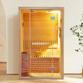 Alpine Premium 2-Person 3KW Hemlock Wood Sauna With LED Wall Light (SAK28471)