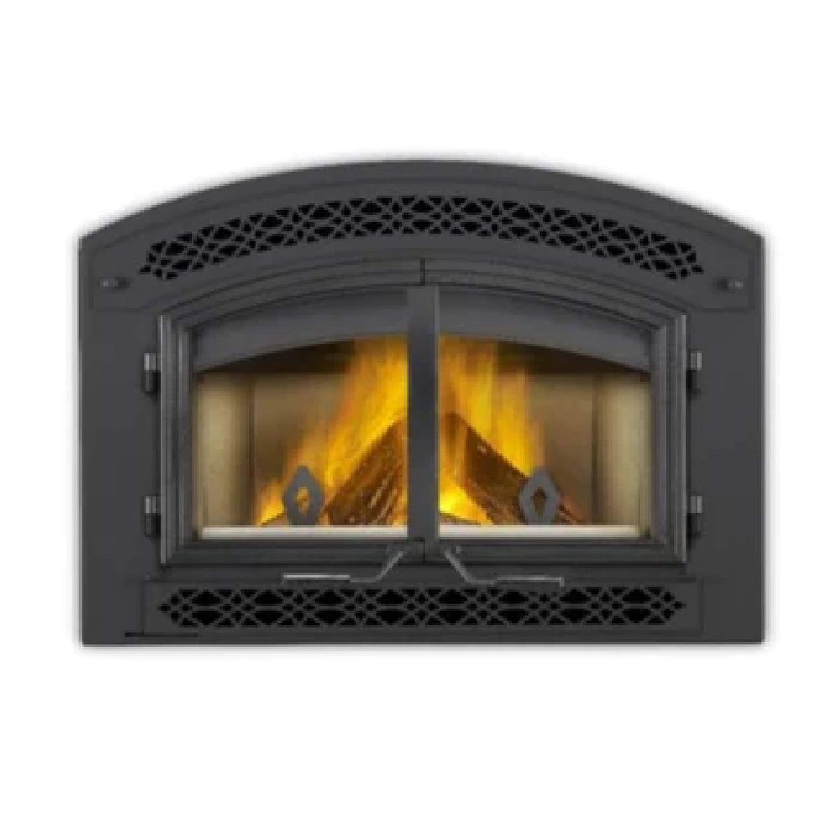 Timberwolf Wood Burning Fireplace With Cast Iron Front Doors [TZ3000H] (SAK73158)