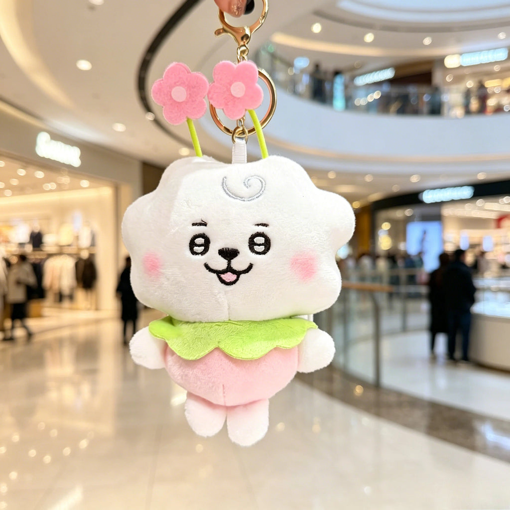 BT21 Chimmy Cooky koya Shooky Tata Creative Anime Peripheral Cartoon Keychain Personality Cute Backpack Decorative Doll Pendant