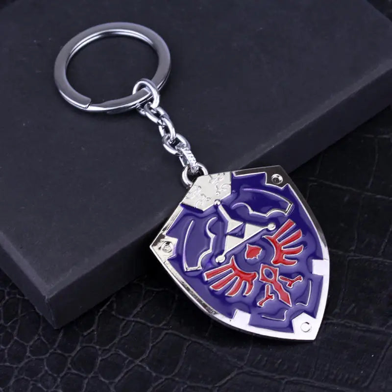 The Legend of Zeldas Pendant Keyring for Men Women Vintage Triforce Triangle Amulet Key Chain Cosplay Party Gifts