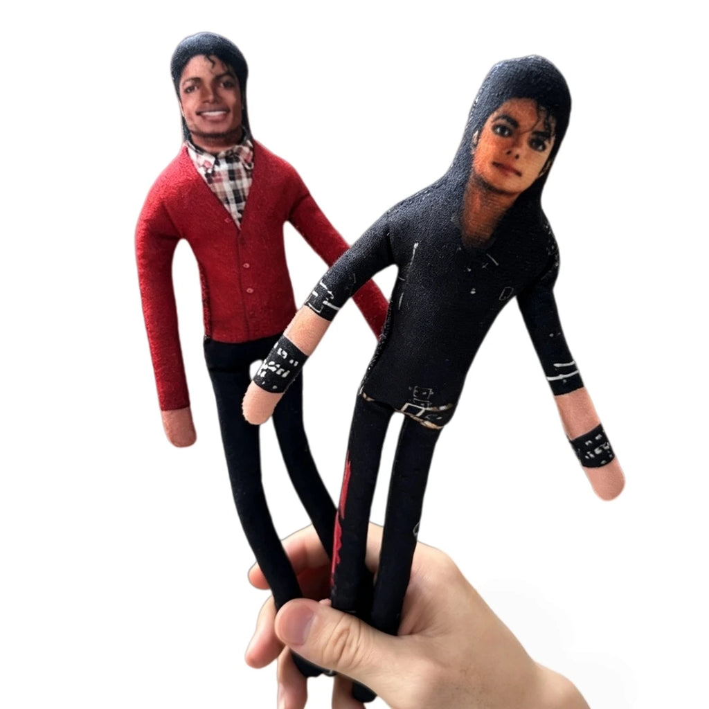 2026 New Style Michael Jackson Cosplay Prop Doll Plush Stuffed Figure Dolls Room Decoration Abstract Joint Mobility Props Gift