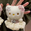 # Sanrio Hello Kitty Peripheral Doll Keychain Cute Fashion Sunglasses Kt Cat Keyring Backpack Plush Toy key chain Birthday Gifts
