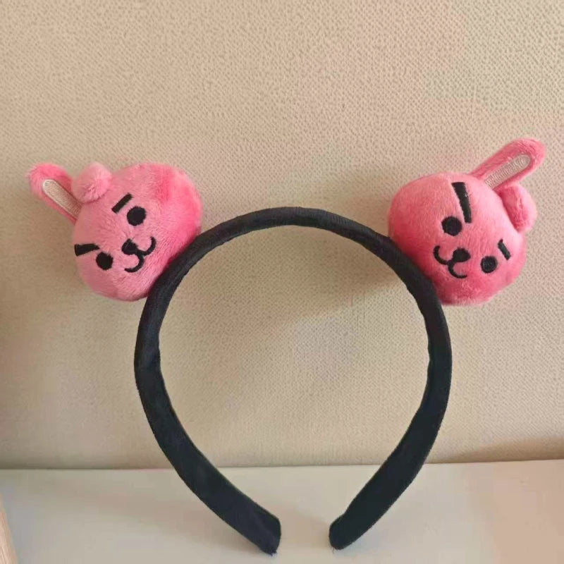 BT21 koya chimmy cookie tata hairband high color value cartoon cartoon doll doll shape creative cute girl heart wash hair ring