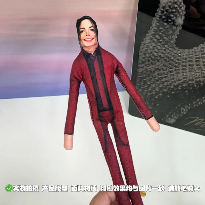 New Style  Michael Jackson Cosplay Prop Doll Plush Stuffed Figure Dolls Room Decoration Abstract Joint Mobility Props Gift