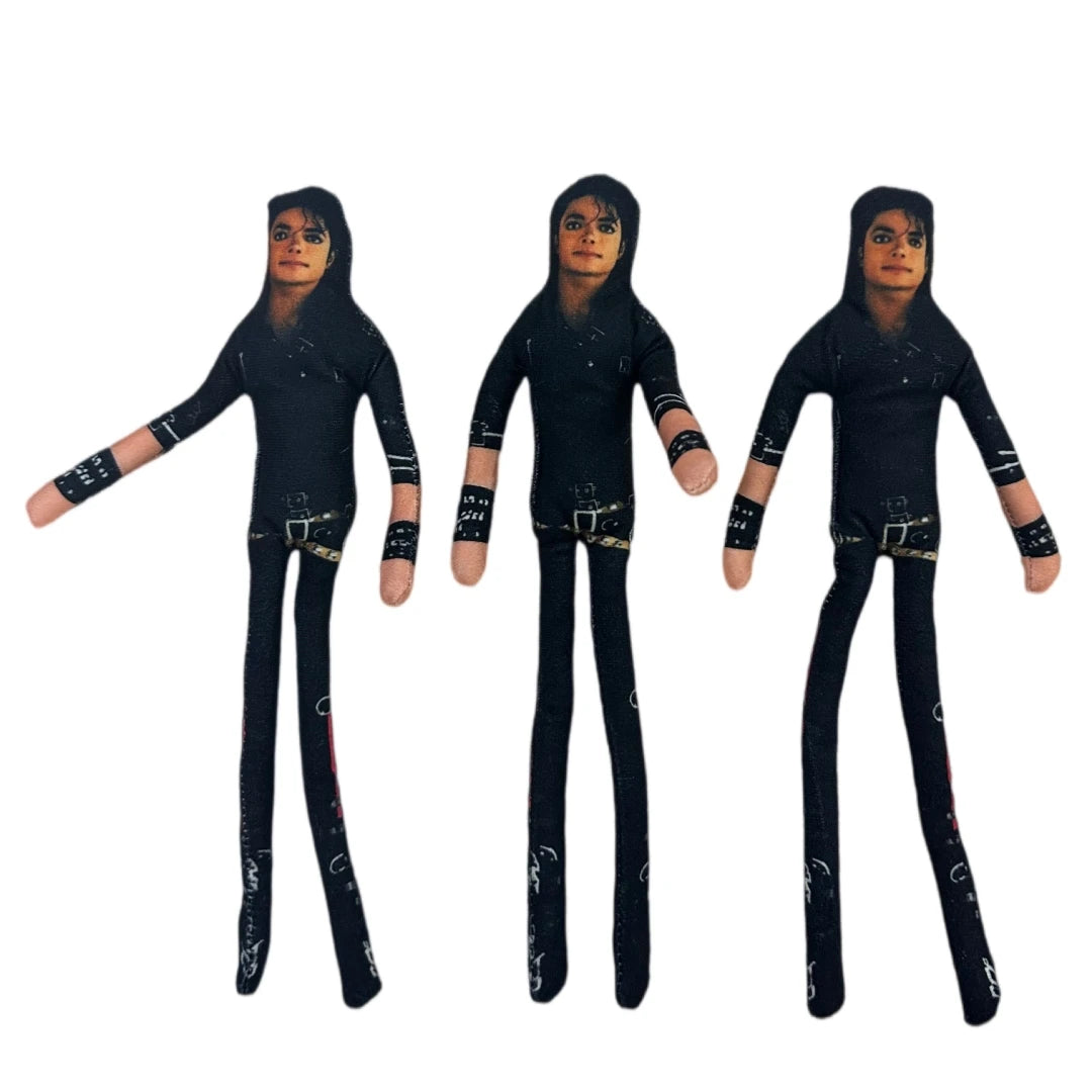 2026 New Style Michael Jackson Cosplay Prop Doll Plush Stuffed Figure Dolls Room Decoration Abstract Joint Mobility Props Gift