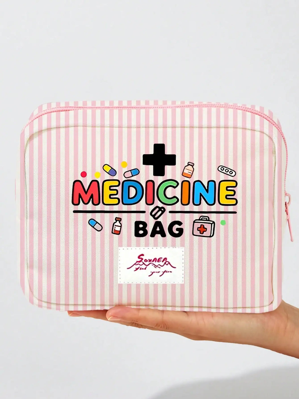 1PC Large Capacity Medicine Bag Travel Portable Medical Bag Home Medicine Storage Bag Set Portable Outdoor First Aid Kit