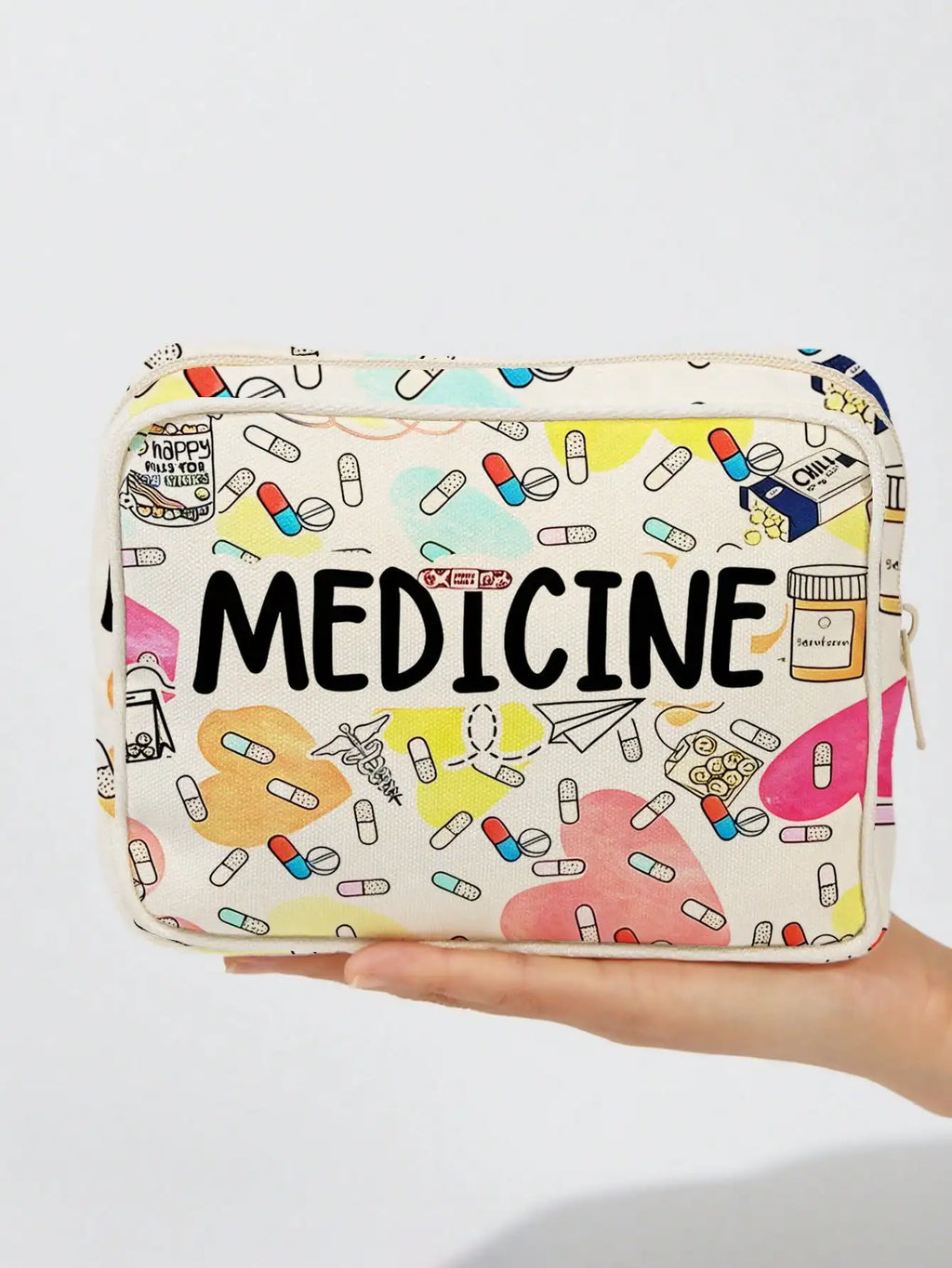 1PC Large Capacity Medicine Bag Travel Portable Medical Bag Home Medicine Storage Bag Set Portable Outdoor First Aid Kit