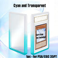 Stackable Slab Case for PSA CGC 35PT Graded Card, TPU Slab Bumper Protector with Back Panel ,Multicolor Gillter, For PTCG
