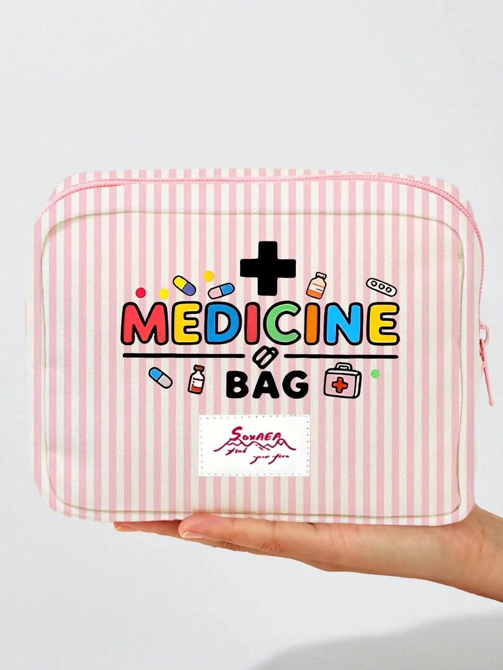 1PC Large Capacity Medicine Bag Travel Portable Medical Bag Home Medicine Storage Bag Set Portable Outdoor First Aid Kit