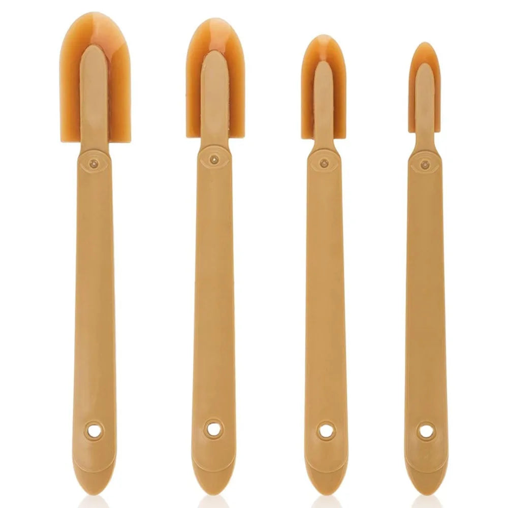4-Piece Set of Grout Scrapers, Grout, Silicone Sealant, and Finishing Tools; Applicator, Scraper, and Rubber Tool Set.