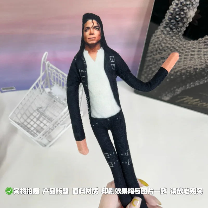 New Style  Michael Jackson Cosplay Prop Doll Plush Stuffed Figure Dolls Room Decoration Abstract Joint Mobility Props Gift