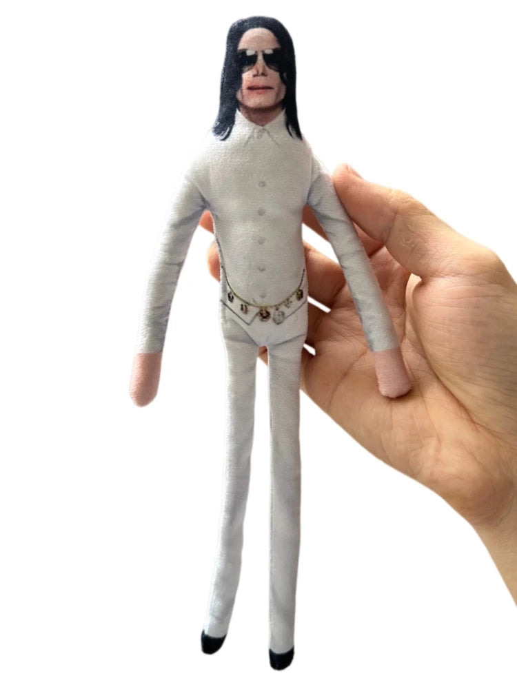 2026 New Style Michael Jackson Cosplay Prop Doll Plush Stuffed Figure Dolls Room Decoration Abstract Joint Mobility Props Gift