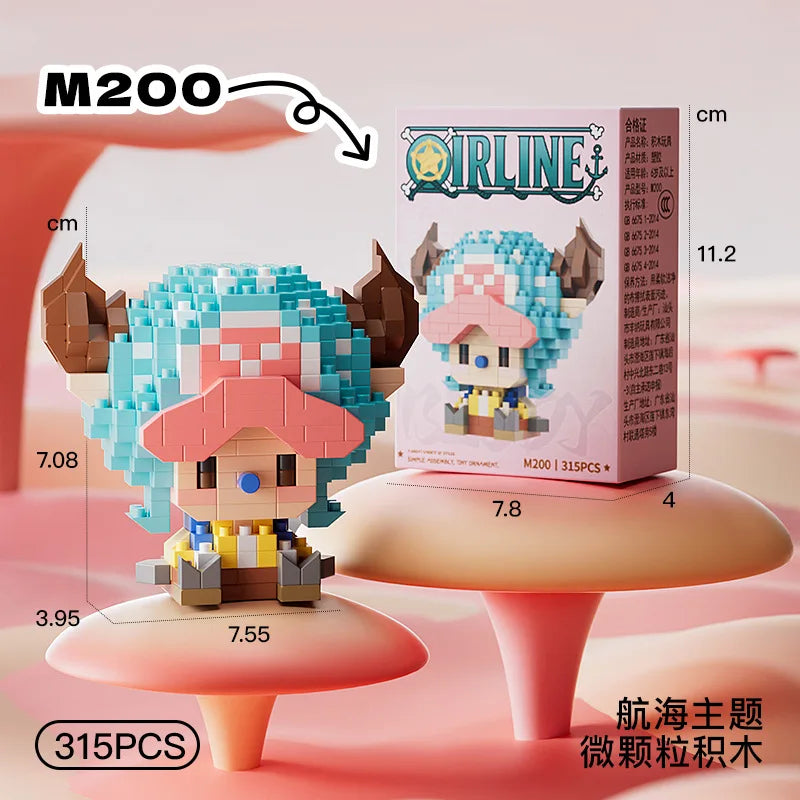 Anime Building Blocks, Luffy Assembly Parts, Straw Hat, Pirate Road, Wang Fei Model, Mini Building Blocks, Dolls, Toys, Gifts