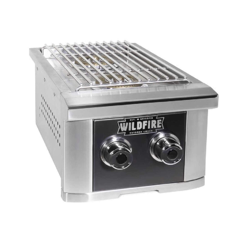 Wildfire Outdoor Living Ranch Pro 14-Inch Stainless Steel Double Side Burner [WFDBLSBRN-BSS/SS] (SAK64352)