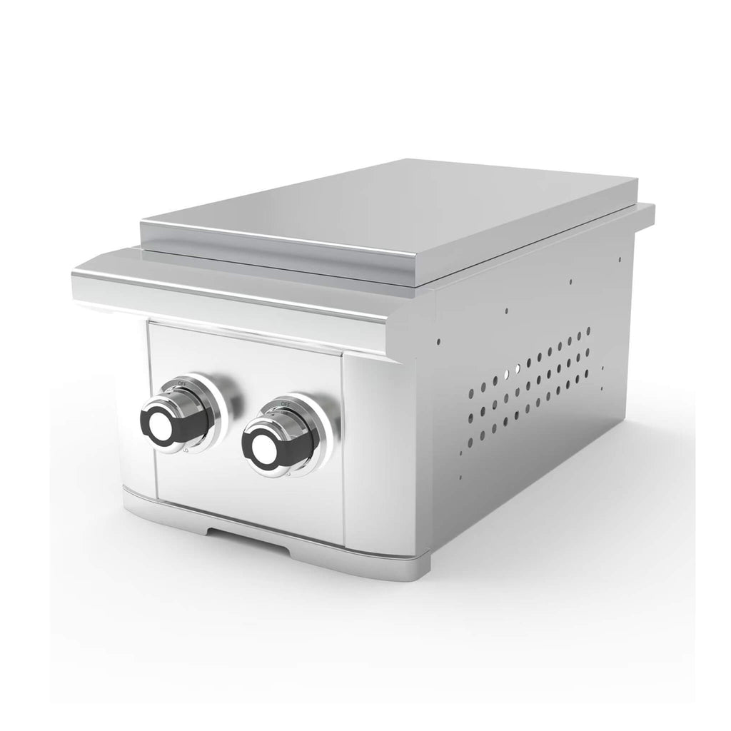 Wildfire Outdoor Living Ranch Pro 14-Inch Stainless Steel Double Side Burner [WFDBLSBRN-BSS/SS] (SAK64352)